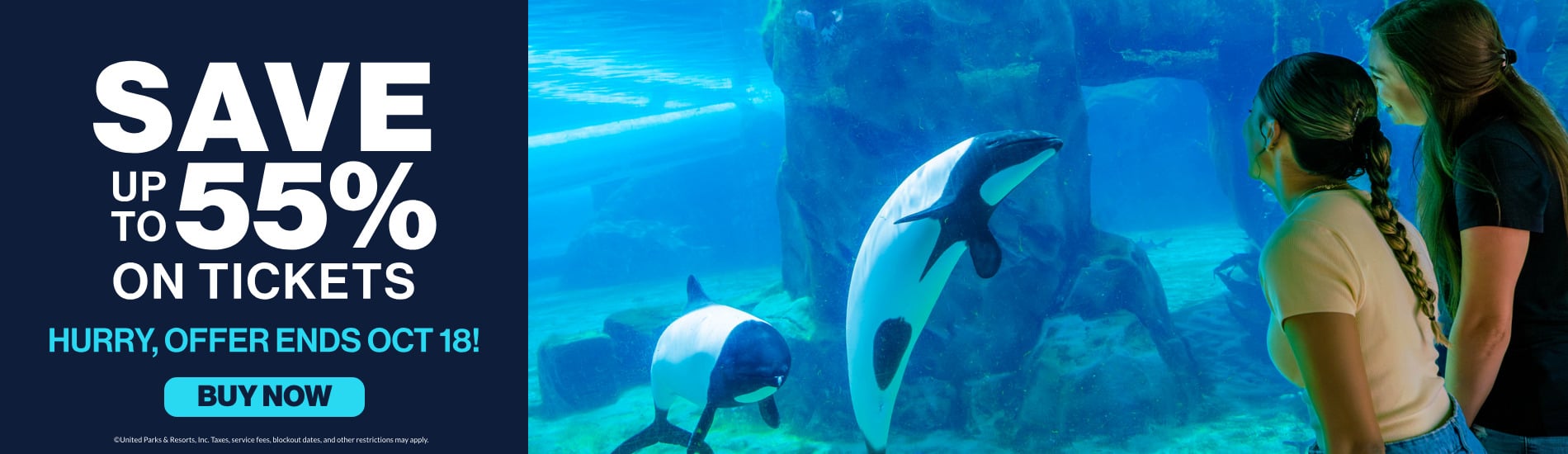 Save up to 55% on Tickets
