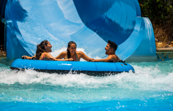 Three friends on Walhalla Wave