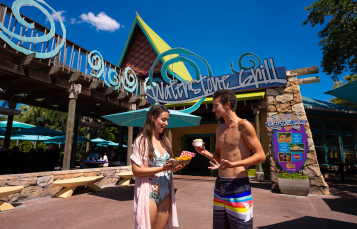 Two people outside Waterstone Grill