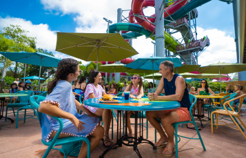 Family dining at Aquatica