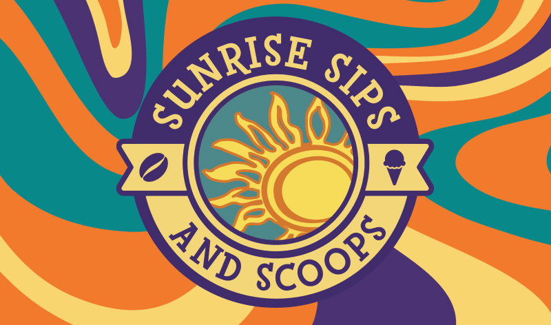 Sunrise Sips and Scoops logo