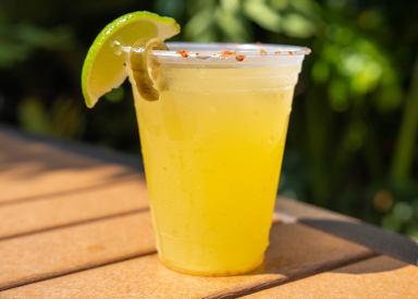 Orange tropical drink