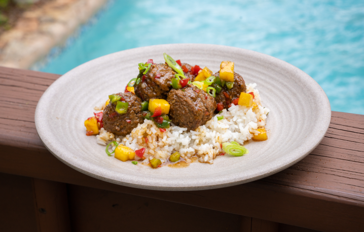 BBQ Pineapple Chicken Rice Bowl