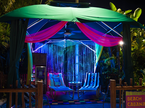 Beachfront Cabana - Aqua Glow