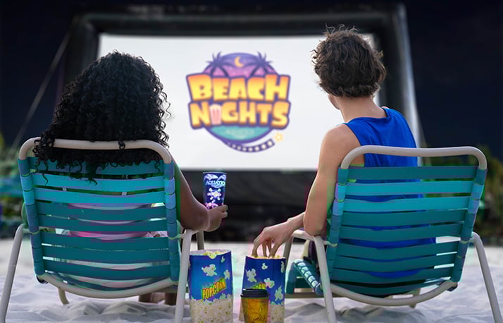 Movies under the stars event at Aquatica Orlando