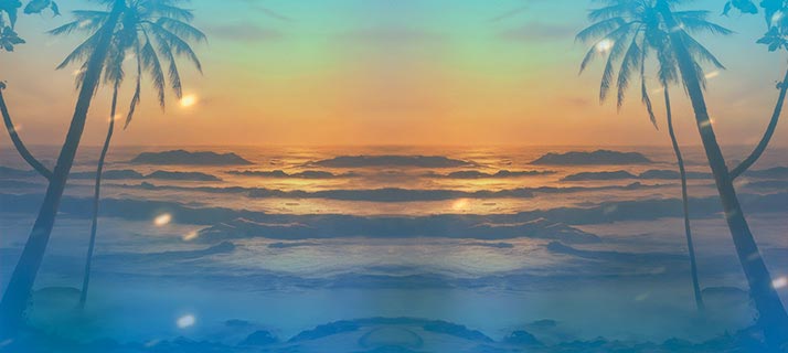 Beach and sunset background