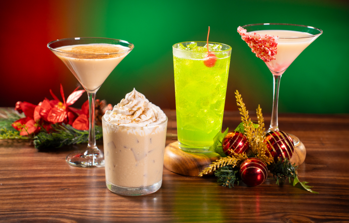 Cocktails from Trader Turi's Tinsel Bar