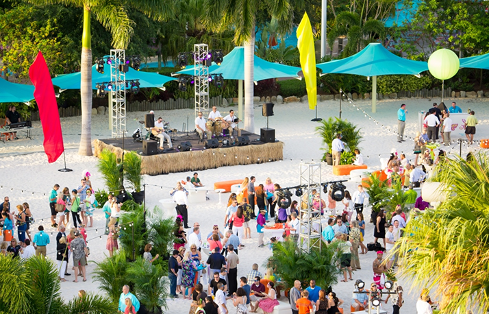 beach party at APO