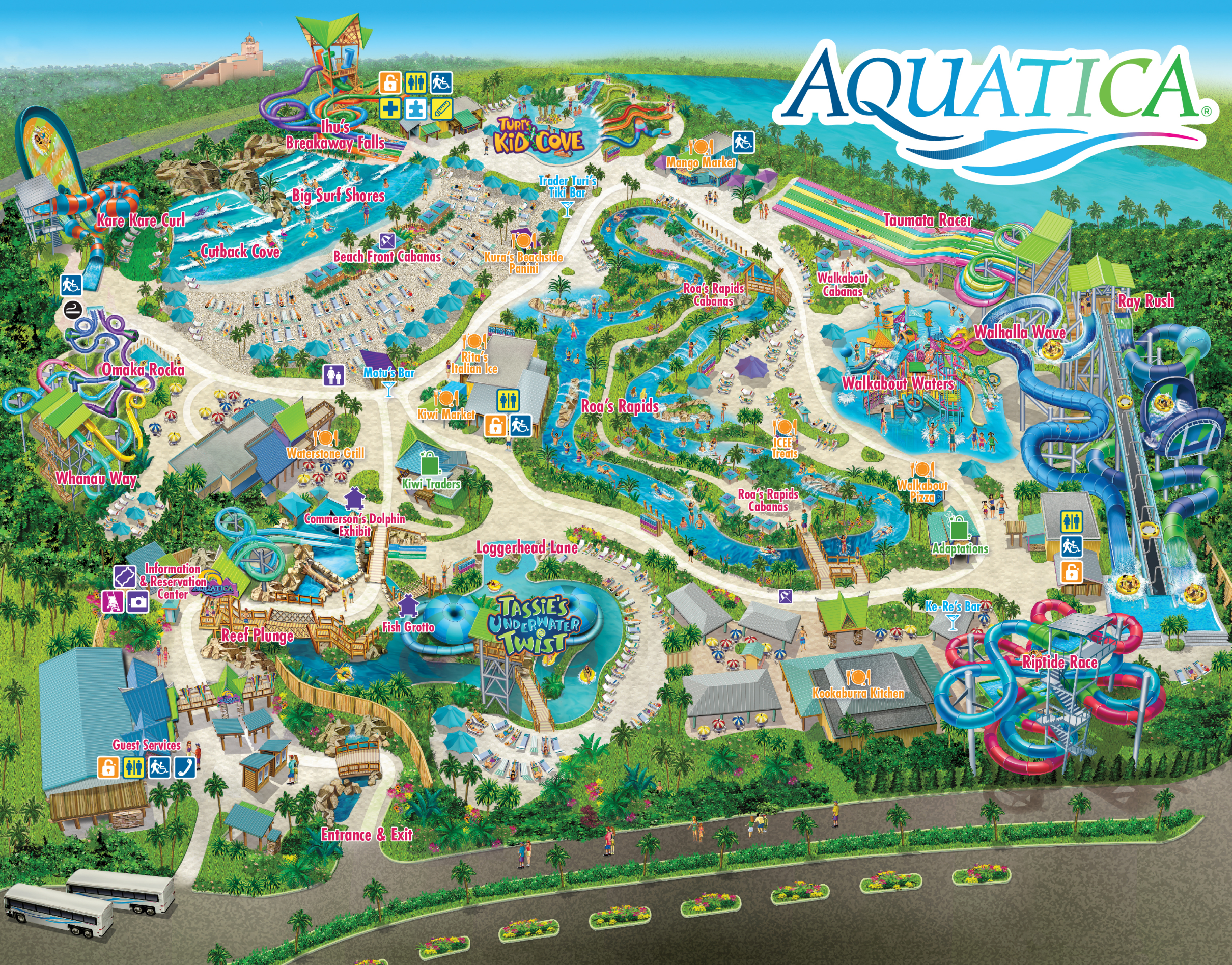 Aquatica Orlando Park Map