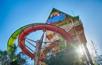 Colorful water slide