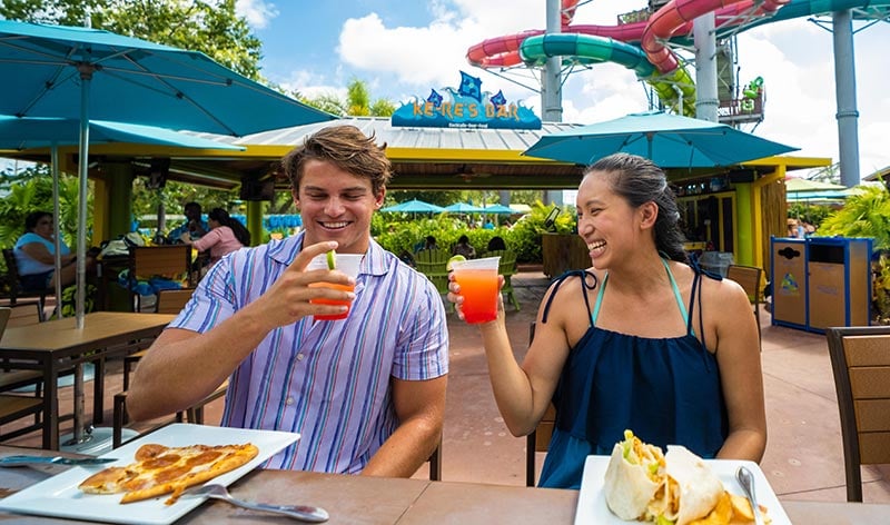 Dining options at Aquatica Orlando