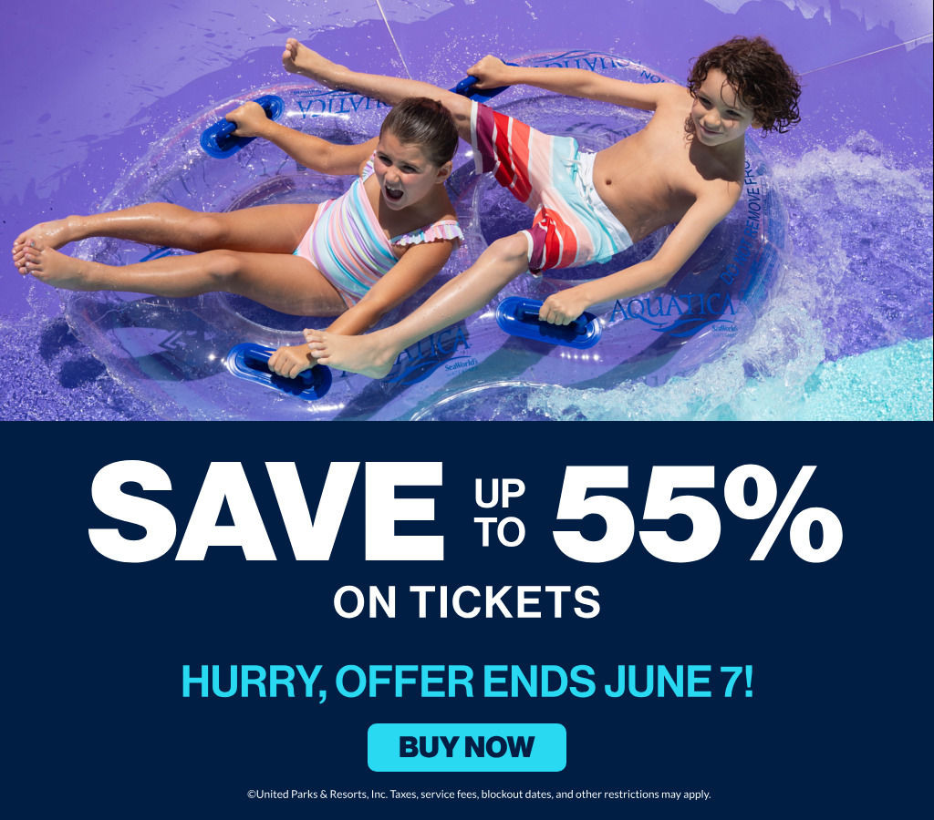 Save up to 55% on tickets