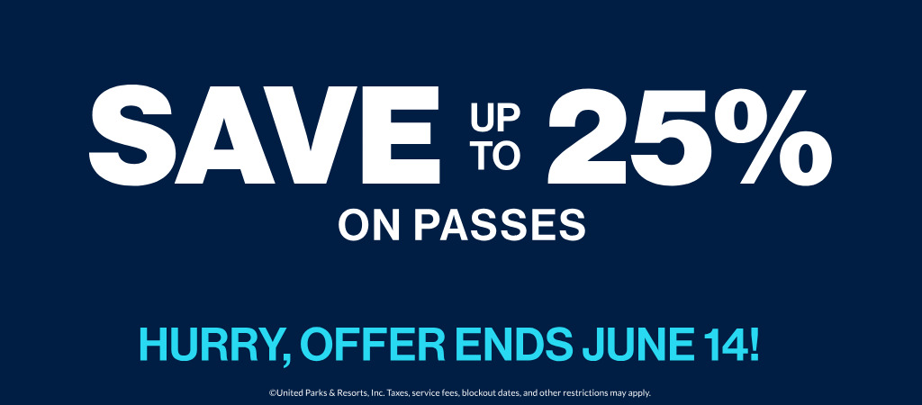 Save up to 25% on passes