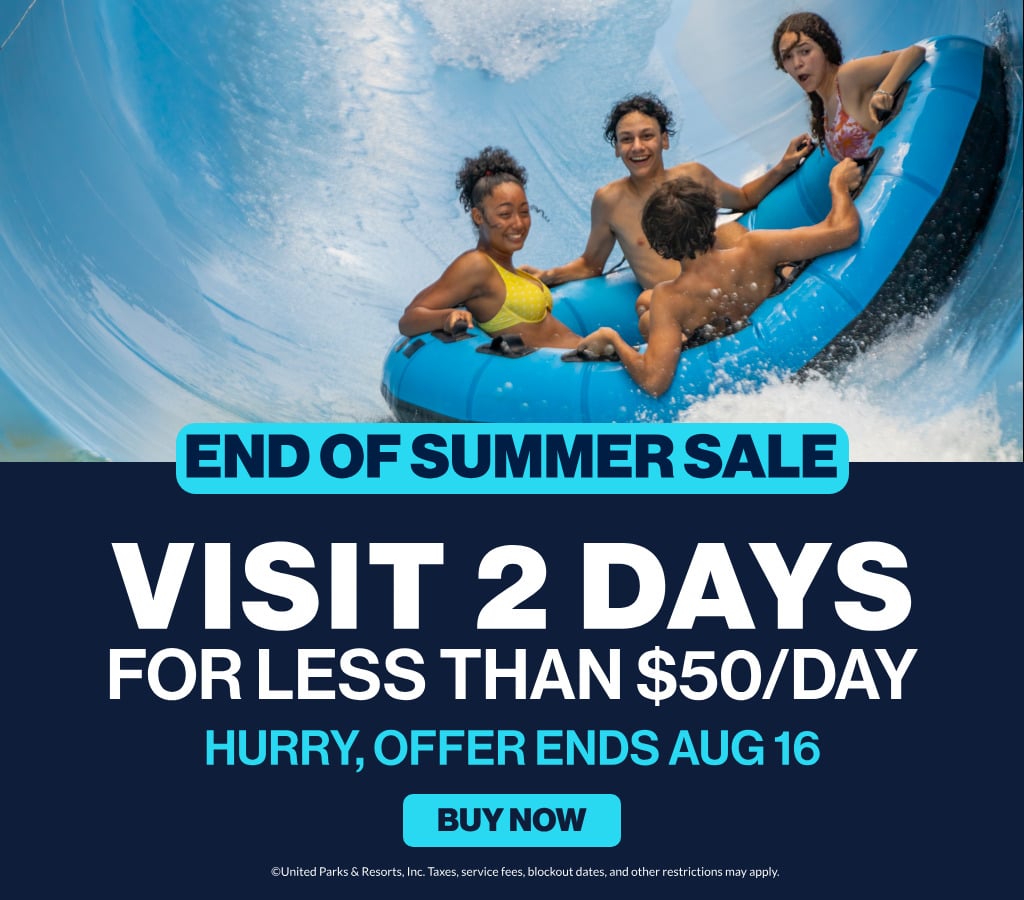 Visit 2 Days for less than $50/Day