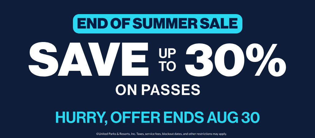 Save up to 30% on passes