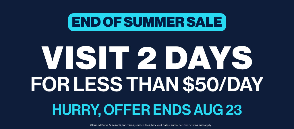 Visit 2 days for less than $50/day