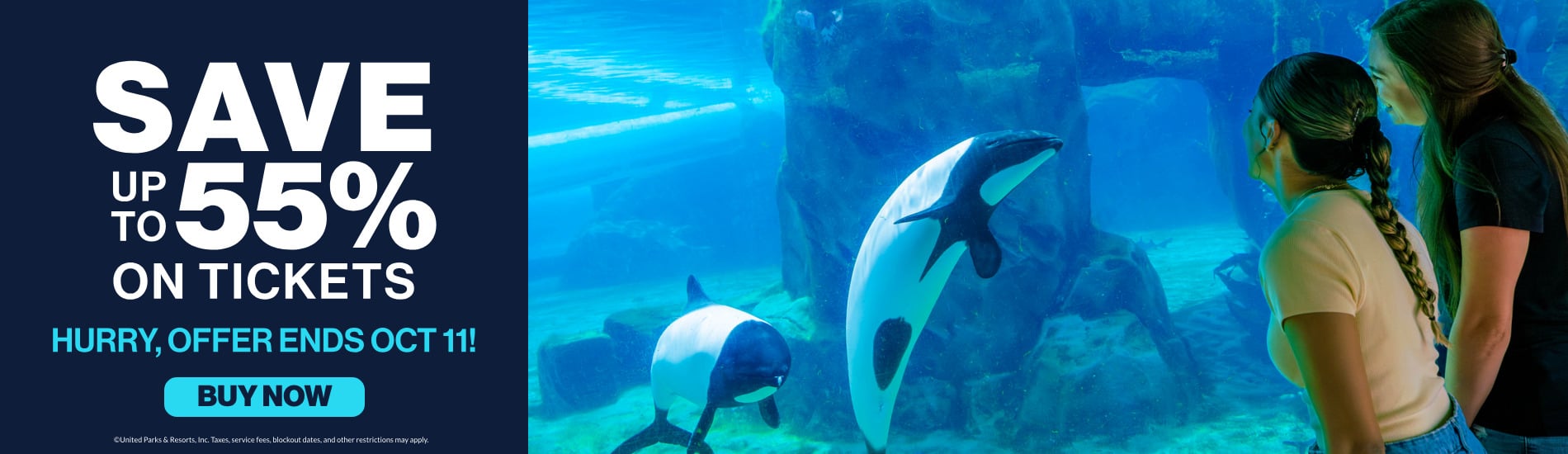 Save up to 55% on Tickets