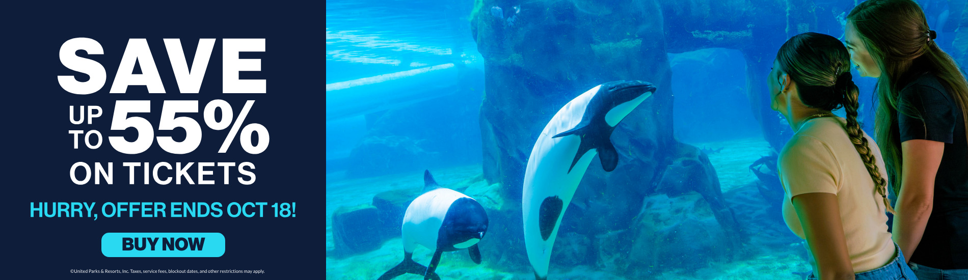 Save up to 55% on Tickets