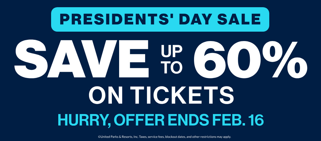 Save up to 60% on tickets
