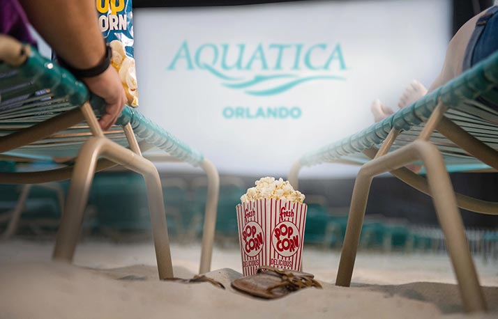 Movies on the Aquatica beach