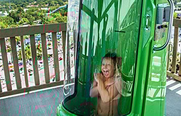 Take a thrilling drop on Ihu's Breakaway Falls at Aquatica