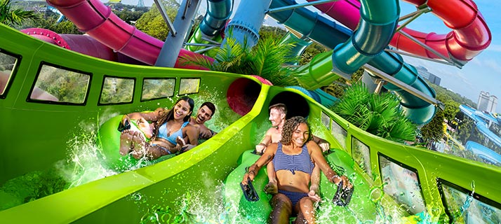 Riptide Race water slide at Aquatica Orlando