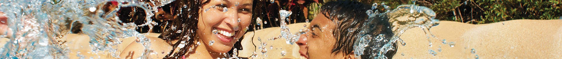 Roa's Rapids race you along an action river ride through the white waters of Aquatica