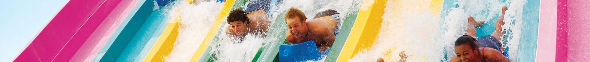 Race your friends on the thrilling Taumata Racer at Aquatica