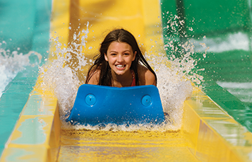 Meet Taumata, a high-speed competitive mat ride where eight racers rip down a staggeringly steep hill, head first.