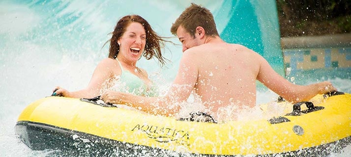 Take a thrilling trip with your family down Wahalla Wave at Aquatica