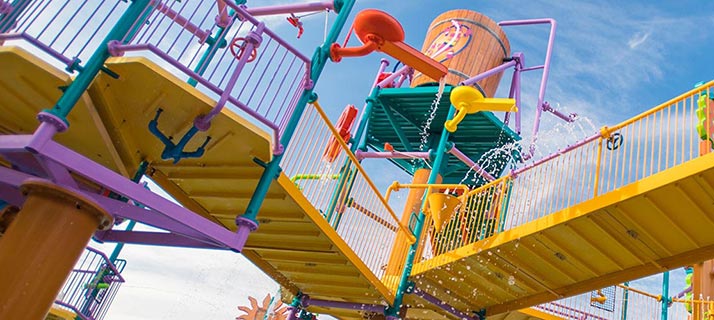 Walkabout Waters kids playground at Aquatica Orlando