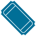 Ticket icon - blue