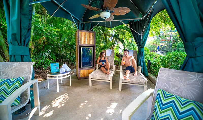 Reserve a cabana during your visit to Aquatica