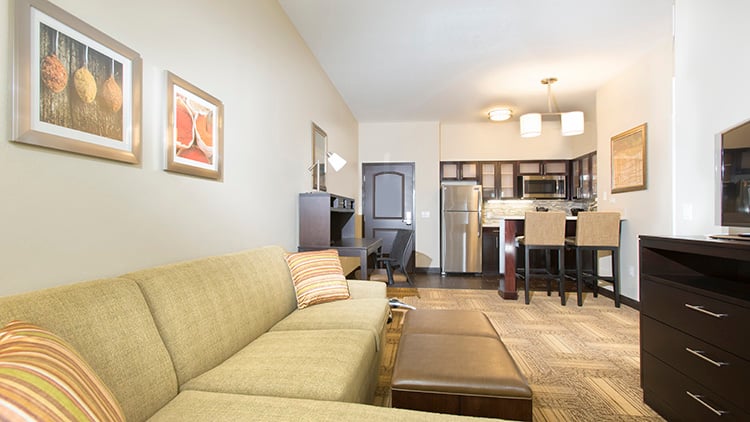 Staybridge Suites Orlando at SeaWorld Living Room Area