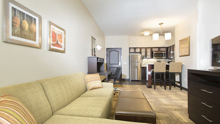 Staybridge Suites Orlando at SeaWorld Living Room Area