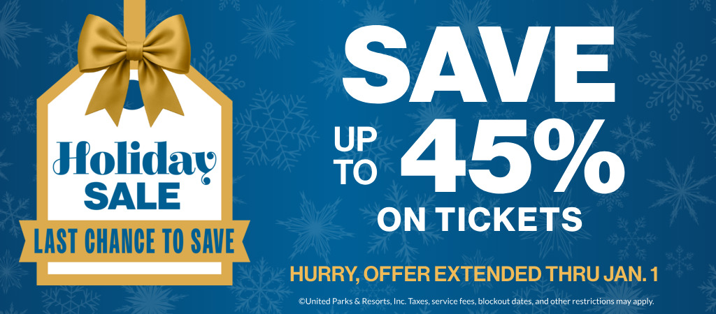Save up to 45% on Tickets