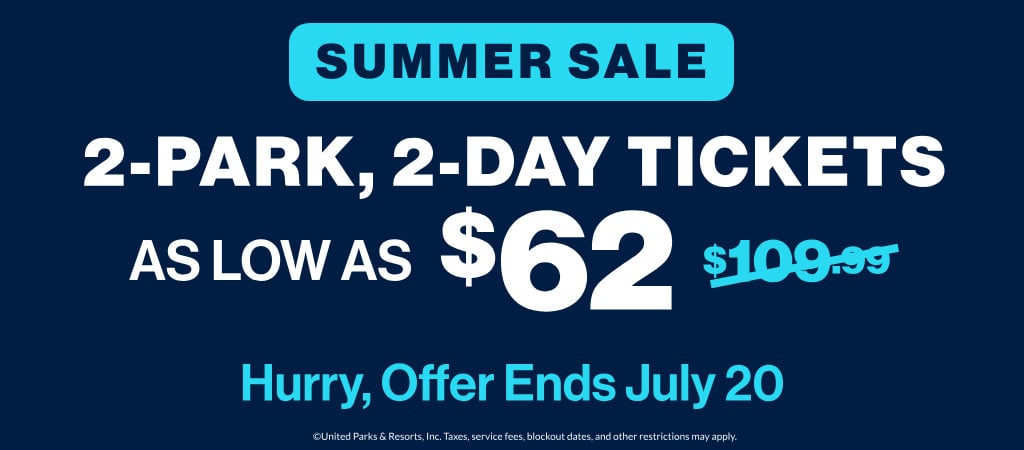 2-Park, 2-Day Tickets as low as $62