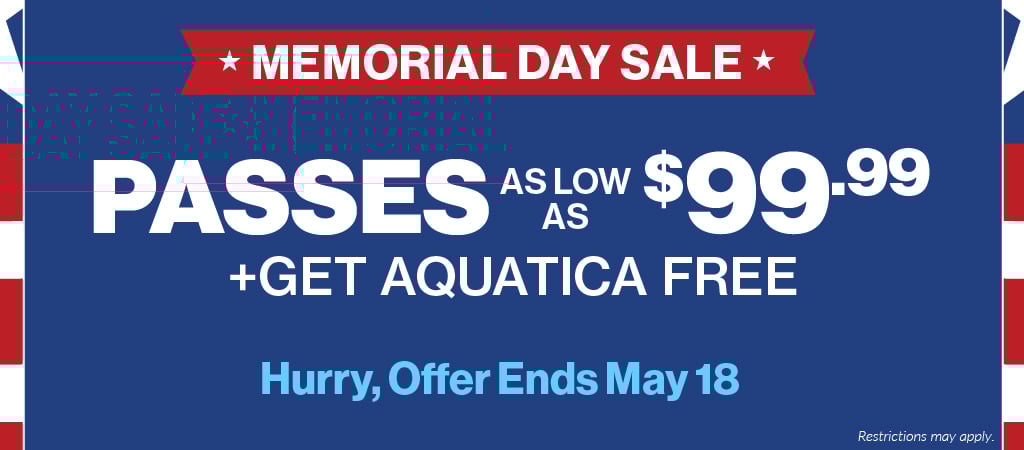 Passes as low as $99.99 + Get Aquatica Free