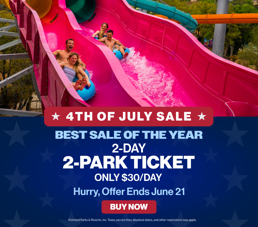 2-Day 2-Park Ticket Only $30/Day