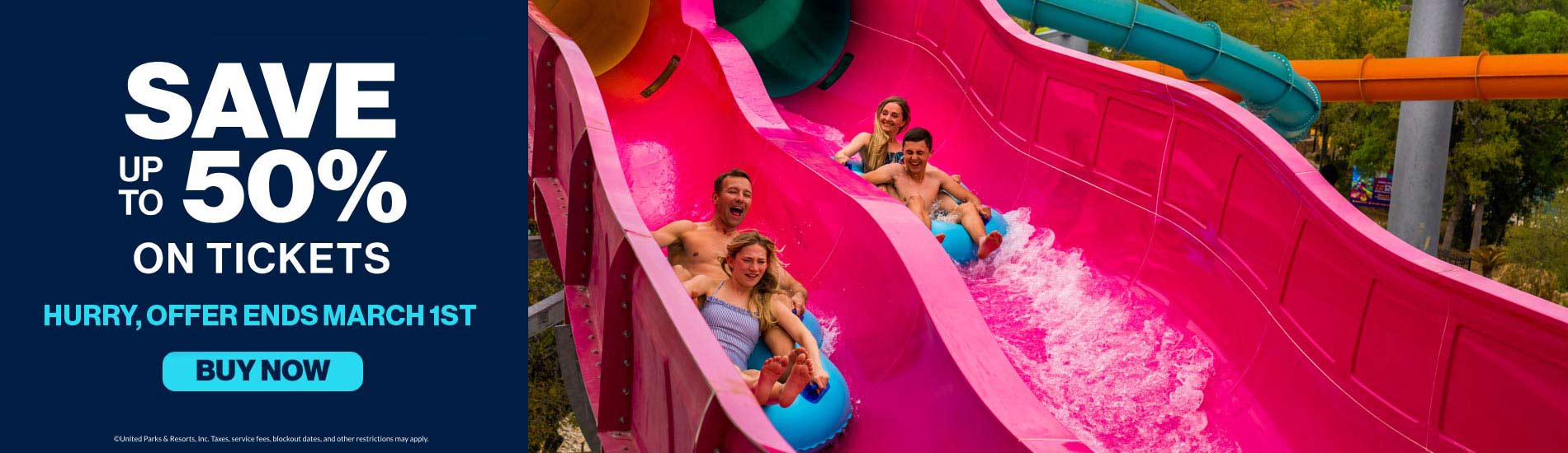 Save up to 50% on Tickets