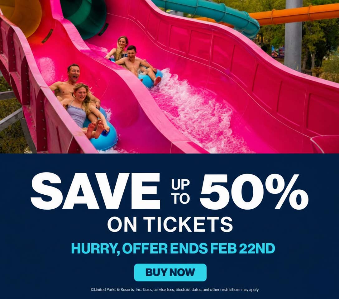 Save up to 50% on Tickets