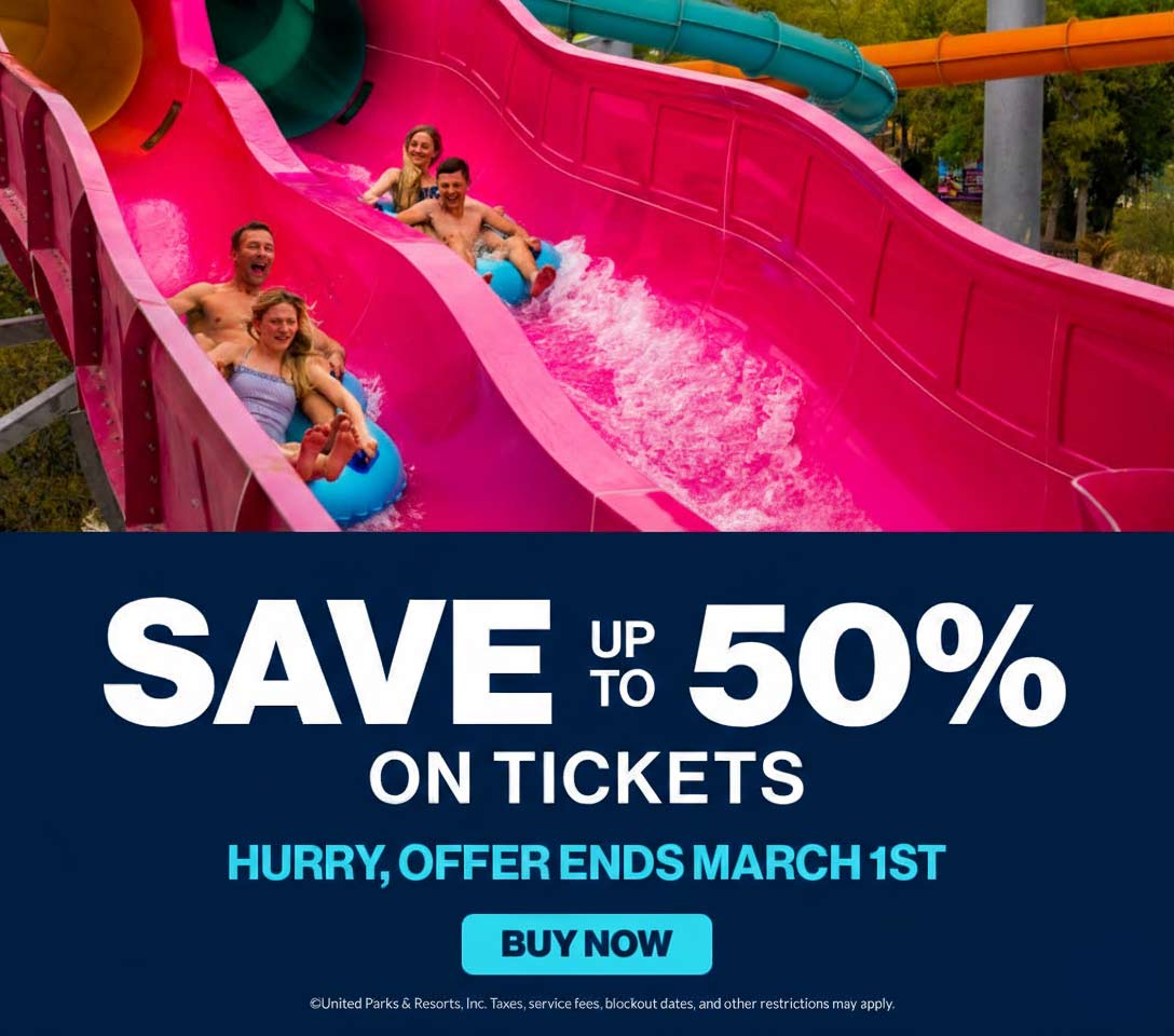 Save up to 50% on Tickets