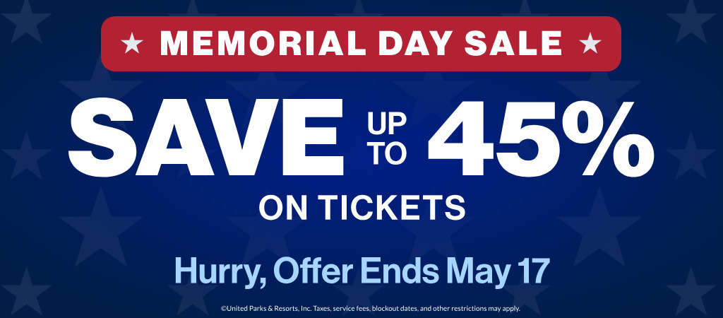 Save up to 45% on Tickets