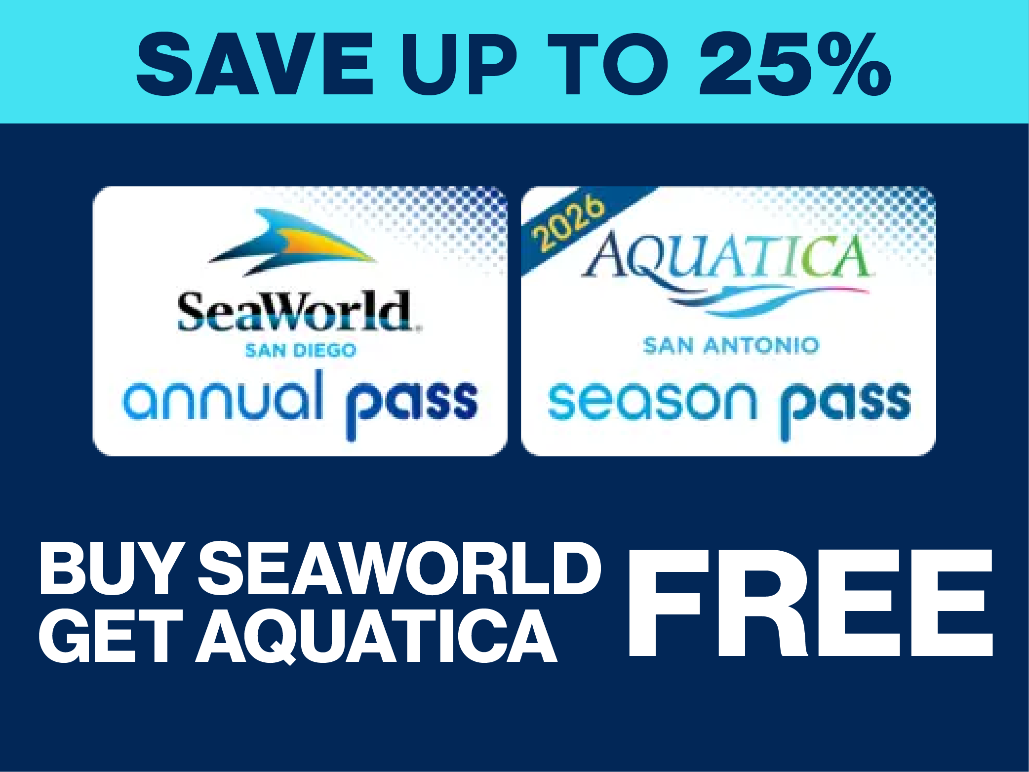 Save up to 25% on Season Passes