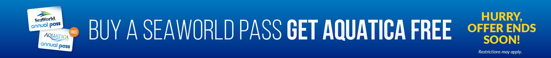 Buy a SeaWorld Pass, get Aquatica FREE! Offer ends soon