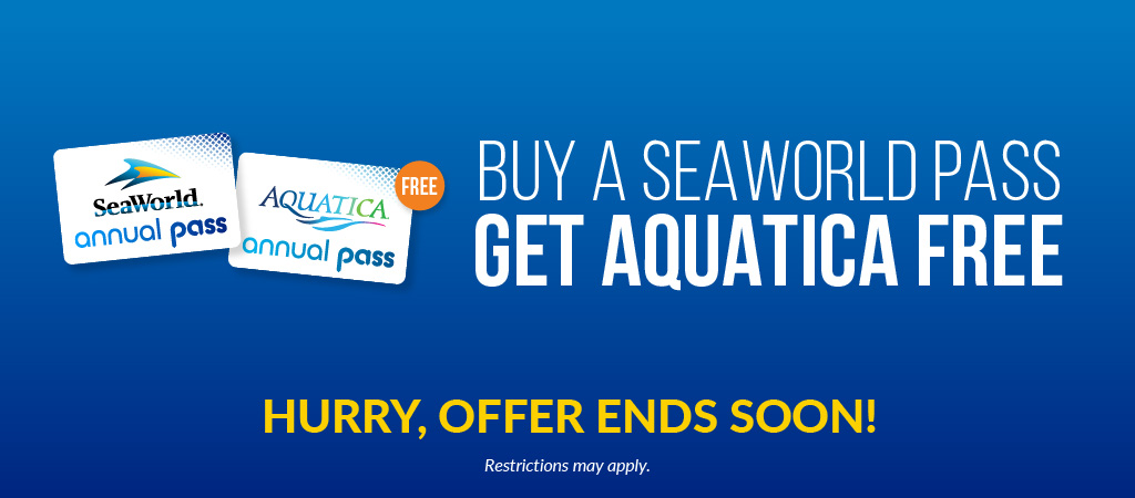 Buy a SeaWorld Pass, get Aquatica FREE! Offer ends soon