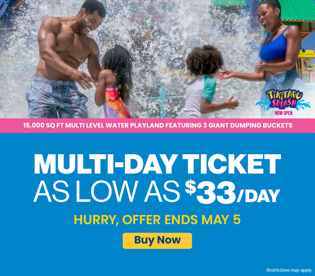 Multi-Day Ticket as low as $33/Day